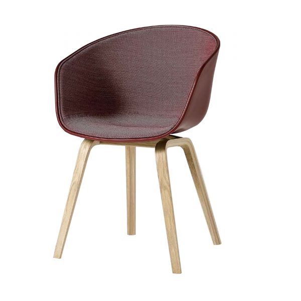 About A Chair AAC22 Spiegelpolster Stuhl lackiert dark brick About A Chair AAC22 Spiegelpolster Stuhl lackiert dark brick