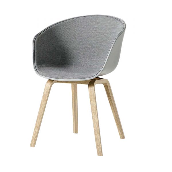 About A Chair AAC22 Spiegelpolster Stuhl lackiert matt concreate grey About A Chair AAC22 Spiegelpolster Stuhl lackiert matt concreate grey