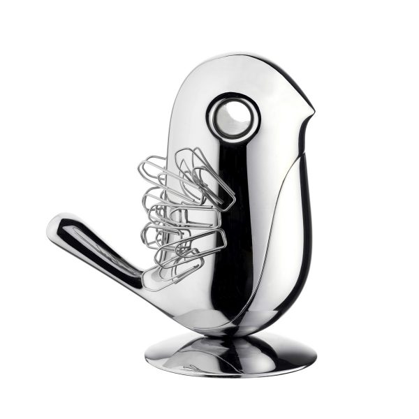 Alessi - Chip magnetischer BüroklammerhalterSilberT:9 H:10 B:9 Alessi - Chip magnetischer BüroklammerhalterSilberT:9 H:10 B:9