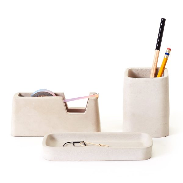 Areaware - Concrete Desk Set Areaware - Concrete Desk Set
