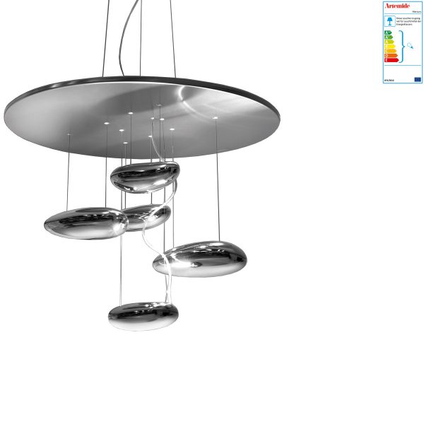 Artemide - Mercury Mini Sospensione InoxAluminiumH:56 Artemide - Mercury Mini Sospensione InoxAluminiumH:56