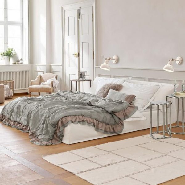 Bett Cottonwood creme H/B/T ca. 70/198/233 cm Bett Cottonwood creme H/B/T ca. 70/198/233 cm