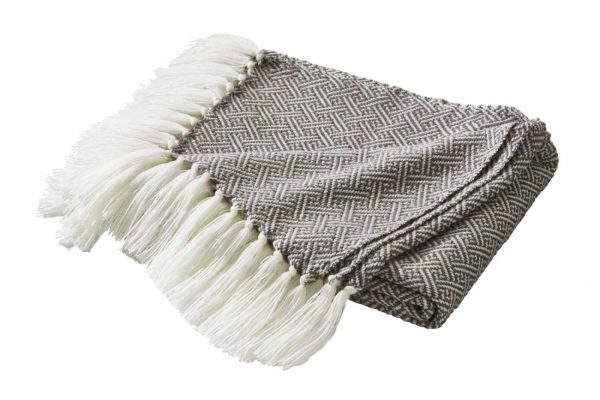 Biederlack Contrast & Style Decke mit Fransen Biederlack Contrast & Style Decke mit Fransen