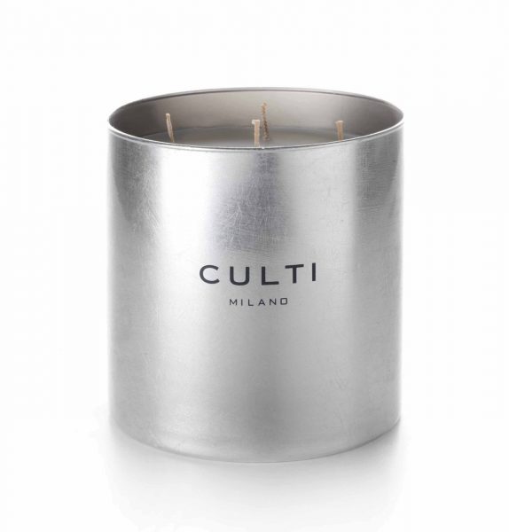 CULTI FOGLIA ARGENTO FIQUM 4-Docht-Duftkerze - mit Blattsilber CULTI FOGLIA ARGENTO FIQUM 4-Docht-Duftkerze - mit Blattsilber