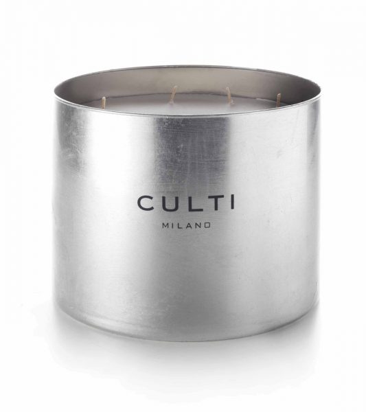 CULTI FOGLIA ARGENTO MENDULA 7-Docht-Duftkerze - mit Blattsilber CULTI FOGLIA ARGENTO MENDULA 7-Docht-Duftkerze - mit Blattsilber