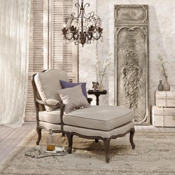 Chaiselongue Monneville leinen/braun H/B/T ca. 97/138/69 cm Chaiselongue Monneville leinen/braun H/B/T ca. 97/138/69 cm