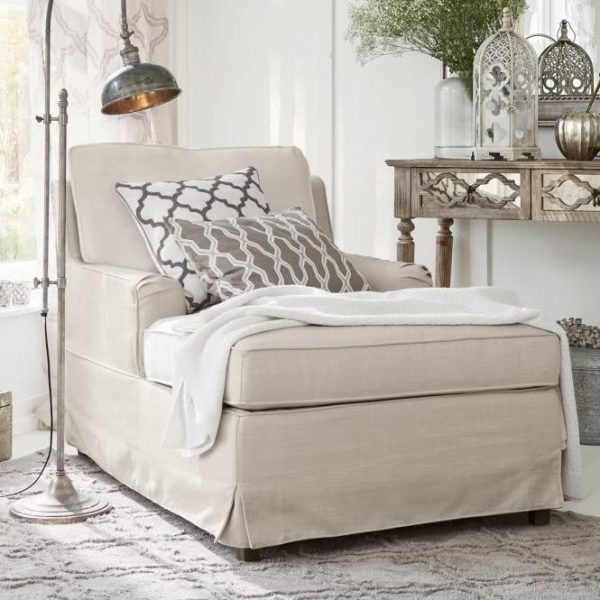 Chaiselongue Myersville creme H/B/T ca. 80/88/145 cm Chaiselongue Myersville creme H/B/T ca. 80/88/145 cm