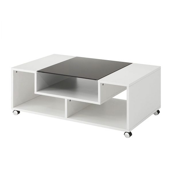 Couchtisch Franky - Weiß/Schwarz Couchtisch Franky - Weiß/Schwarz