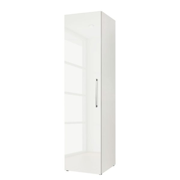 Drehtürenschrank KSW I - Hochglanz Alpinweiß - 50 cm (1-türig) Drehtürenschrank KSW I - Hochglanz Alpinweiß - 50 cm (1-türig)