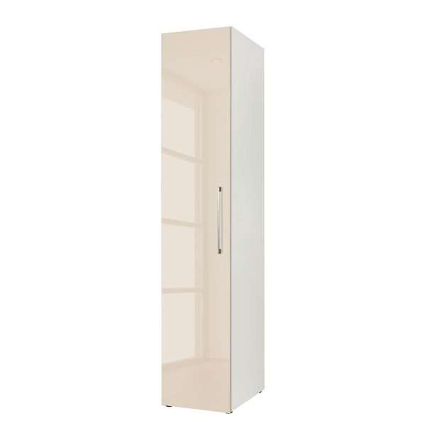 Drehtürenschrank KSW I - Hochglanz Macchiato - 40 cm (1-türig) Drehtürenschrank KSW I - Hochglanz Macchiato - 40 cm (1-türig)