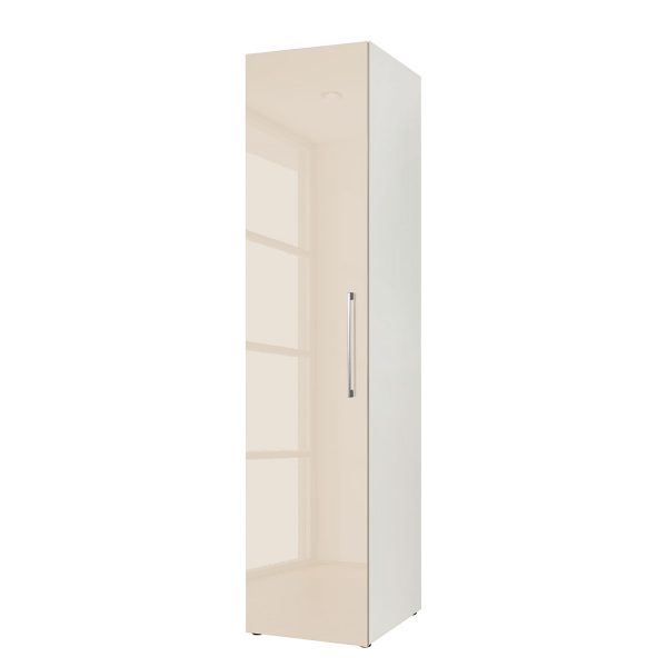 Drehtürenschrank KSW I - Hochglanz Macchiato - 45 cm (1-türig) Drehtürenschrank KSW I - Hochglanz Macchiato - 45 cm (1-türig)