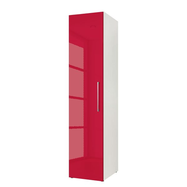 Drehtürenschrank KSW I - Hochglanz Rubinrot - 45 cm (1-türig) Drehtürenschrank KSW I - Hochglanz Rubinrot - 45 cm (1-türig)