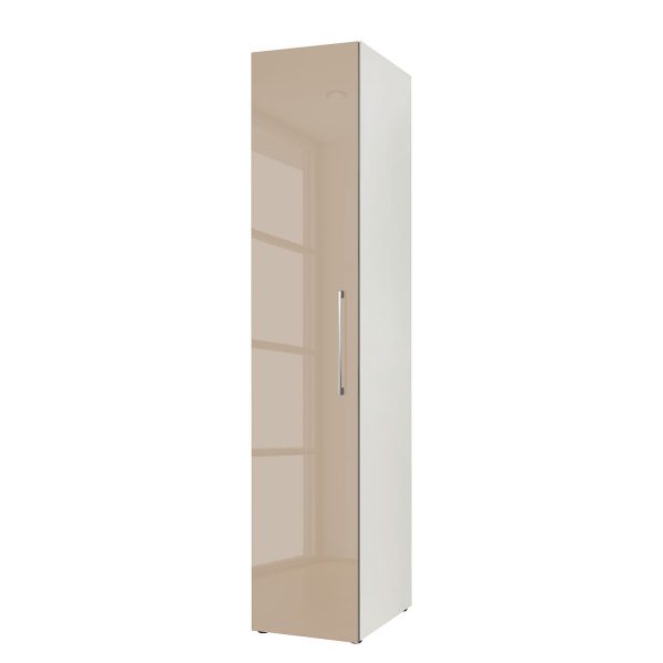 Drehtürenschrank KSW I - Hochglanz Sandgrau - 40 cm (1-türig) Drehtürenschrank KSW I - Hochglanz Sandgrau - 40 cm (1-türig)