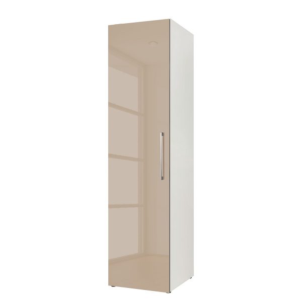 Drehtürenschrank KSW I - Hochglanz Sandgrau - 50 cm (1-türig) Drehtürenschrank KSW I - Hochglanz Sandgrau - 50 cm (1-türig)