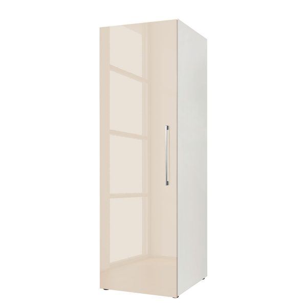Drehtürenschrank KSW III - Hochglanz Macchiato - 144 cm Drehtürenschrank KSW III - Hochglanz Macchiato - 144 cm
