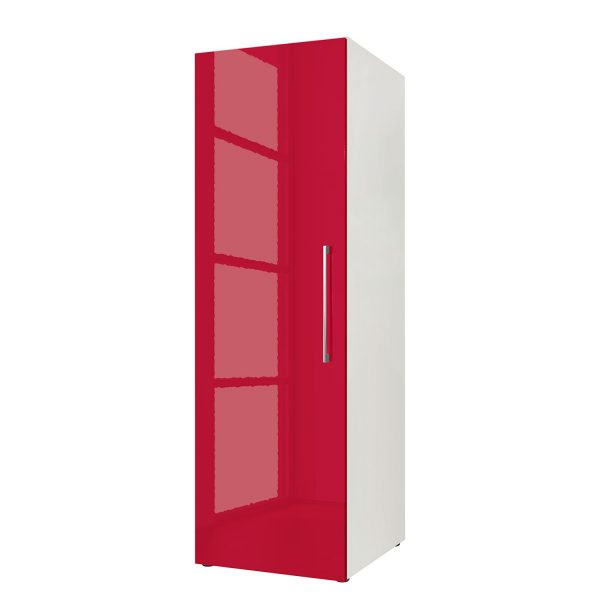 Drehtürenschrank KSW III - Hochglanz Rubinrot - 144 cm Drehtürenschrank KSW III - Hochglanz Rubinrot - 144 cm