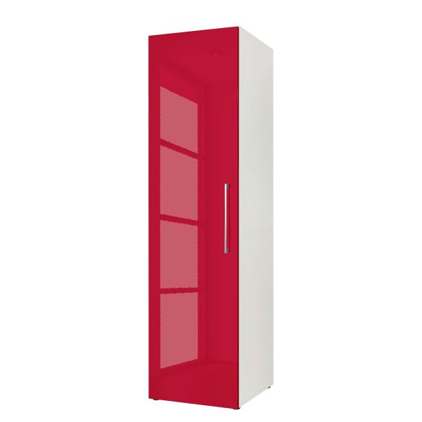 Drehtürenschrank KSW III - Hochglanz Rubinrot - 176 cm Drehtürenschrank KSW III - Hochglanz Rubinrot - 176 cm