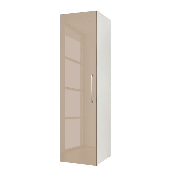 Drehtürenschrank KSW III - Hochglanz Sandgrau - 176 cm Drehtürenschrank KSW III - Hochglanz Sandgrau - 176 cm