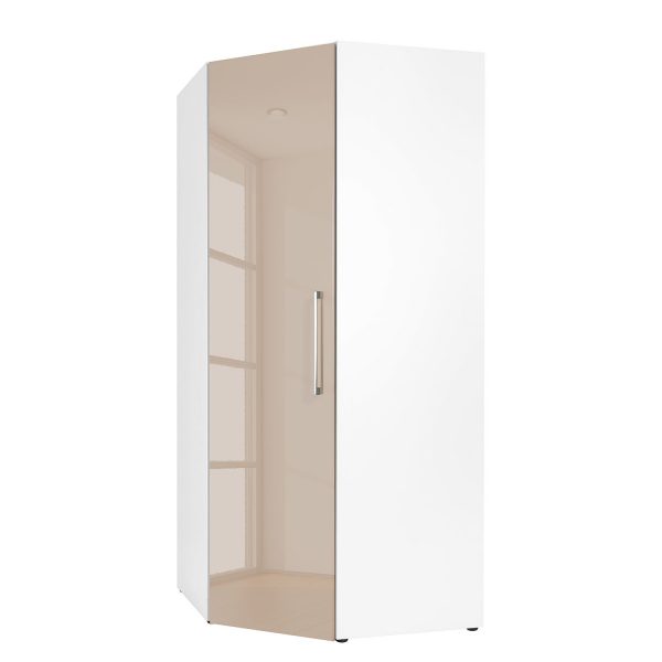Eckschrank KSW - Hochglanz Sandgrau Eckschrank KSW - Hochglanz Sandgrau