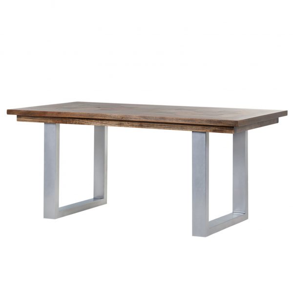 Esstisch Camibar III - Mango massiv / Metall - Mango / Silber Esstisch Camibar III - Mango massiv / Metall - Mango / Silber