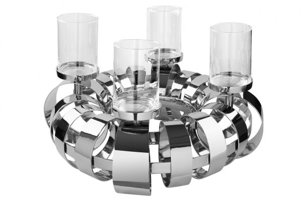 Fink Living Anello Adventskranz + Glas-Einsätze Fink Living Anello Adventskranz + Glas-Einsätze