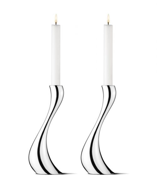 Georg Jensen Cobra Kerzenhalter groß 2er-Set Georg Jensen Cobra Kerzenhalter groß 2er-Set