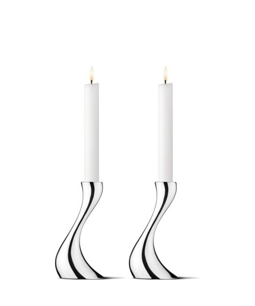 Georg Jensen Cobra Kerzenhalter klein Set Georg Jensen Cobra Kerzenhalter klein Set