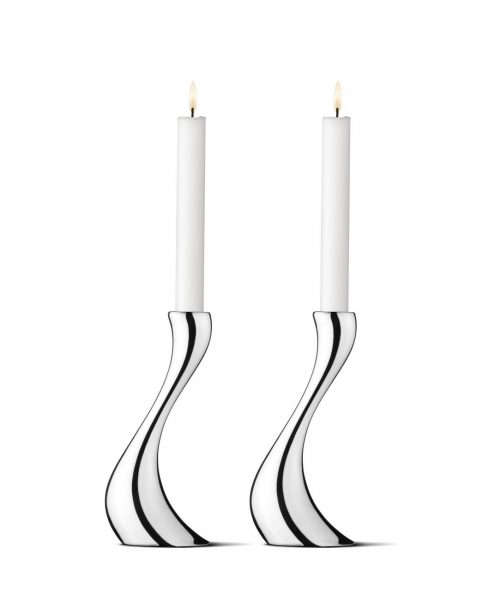 Georg Jensen Cobra Kerzenhalter mittel Set Georg Jensen Cobra Kerzenhalter mittel Set