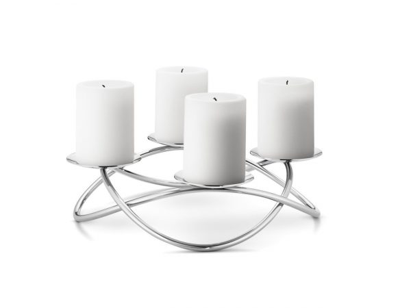 Georg Jensen Season Kerzenhalter groß aus Edelstahl Georg Jensen Season Kerzenhalter groß aus Edelstahl