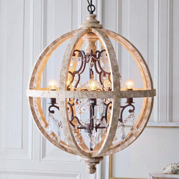 Hängelampe Cage antikbraun H/Ø ca. 83/62 cm Hängelampe Cage antikbraun H/Ø ca. 83/62 cm