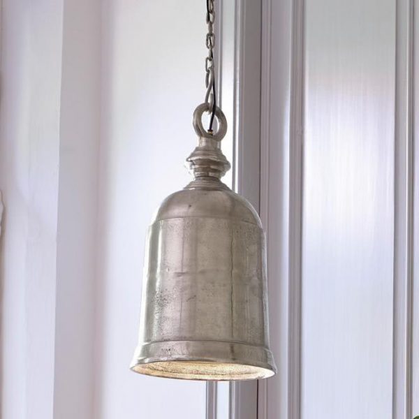 Hängelampe Denna silber H/Ø ca. 48/23 cm Hängelampe Denna silber H/Ø ca. 48/23 cm