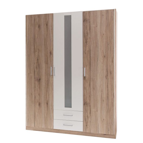 Kleiderschrank Lenny - Eiche Sanremo Dekor / Alpinweiß Kleiderschrank Lenny - Eiche Sanremo Dekor / Alpinweiß