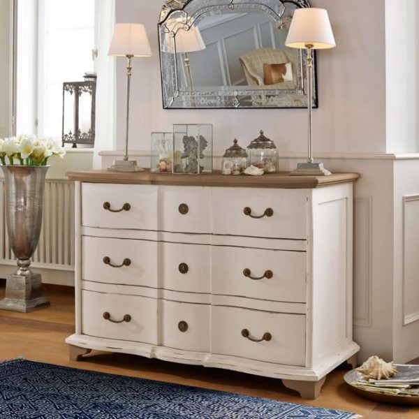 Kommode Aiguillon creme H/B/T ca. 85/120/55 cm Kommode Aiguillon creme H/B/T ca. 85/120/55 cm
