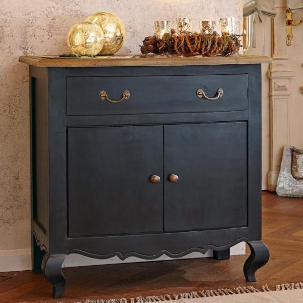Kommode Blackwood antikschwarz/-braun H/B/T ca 95/90/50 cm Kommode Blackwood antikschwarz/-braun H/B/T ca 95/90/50 cm