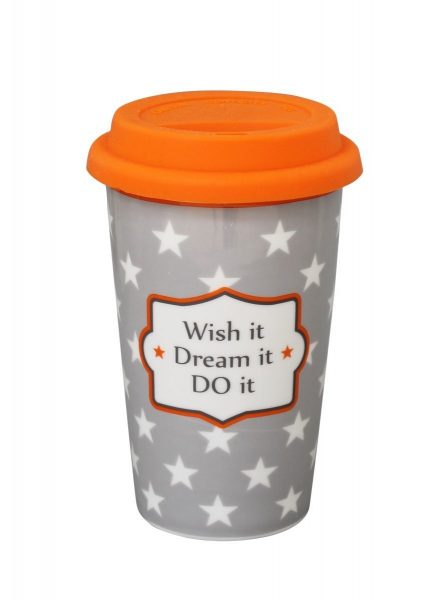 Krasilnikoff Happy to go Travel Tasse Wish it Krasilnikoff Happy to go Travel Tasse Wish it