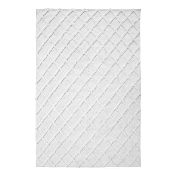 Kurzflorteppich Kaltene - Mischgewebe - Weiß - 200 x 290 cm Kurzflorteppich Kaltene - Mischgewebe - Weiß - 200 x 290 cm