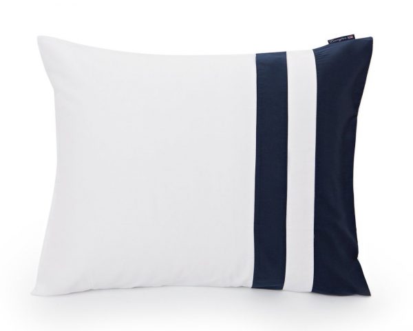 Lexington Blue Border Sateen Kopfkissen-Bezug Lexington Blue Border Sateen Kopfkissen-Bezug