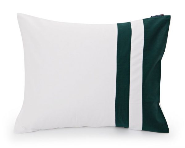 Lexington Green Border Sateen Kopfkissen-Bezug Lexington Green Border Sateen Kopfkissen-Bezug