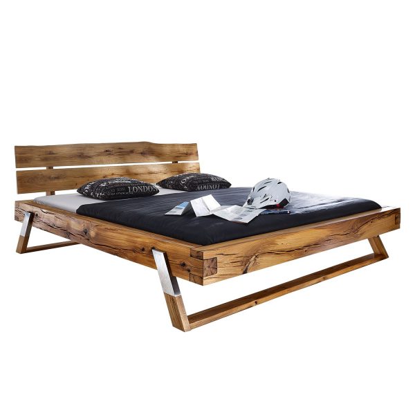 Massivholzbett Breuberg - Wildeiche massiv - 160 x 200cm Massivholzbett Breuberg - Wildeiche massiv - 160 x 200cm
