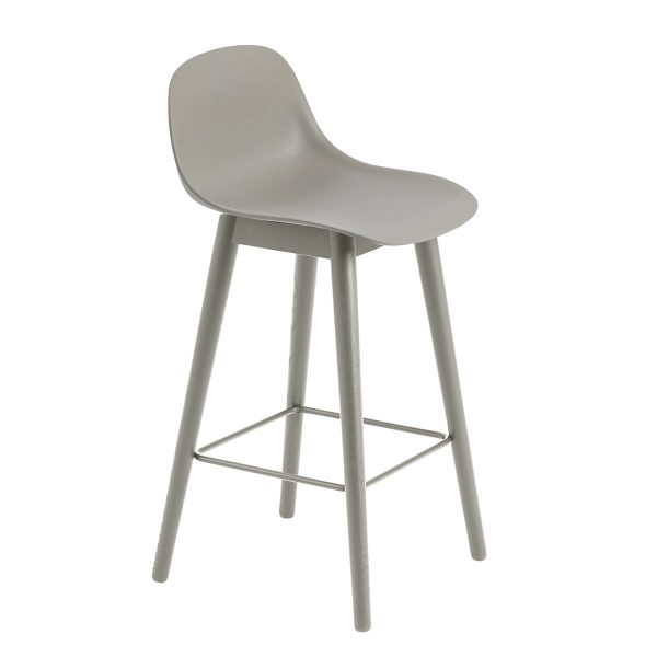 Muuto - Fiber Barhocker mit Rückenlehne Muuto - Fiber Barhocker mit Rückenlehne