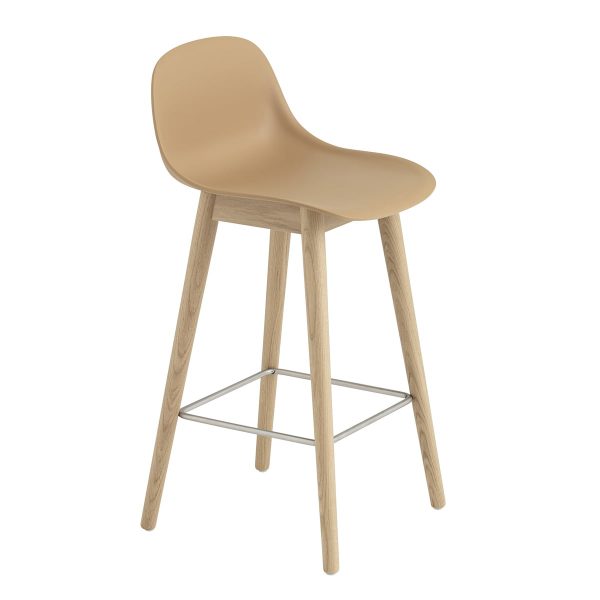 Muuto - Fiber Barhocker mit Rückenlehne Muuto - Fiber Barhocker mit Rückenlehne