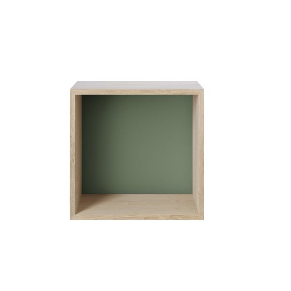 Muuto - Mini Stacked Regalmodul mit farbiger Rückwand Muuto - Mini Stacked Regalmodul mit farbiger Rückwand