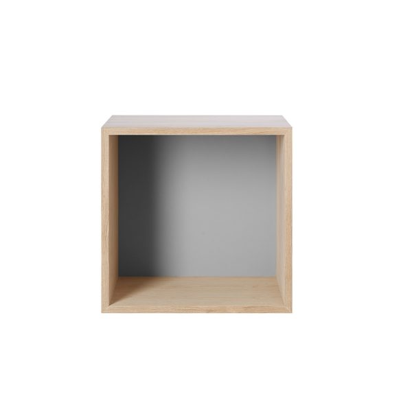 Muuto - Mini Stacked Regalmodul mit farbiger Rückwand Muuto - Mini Stacked Regalmodul mit farbiger Rückwand