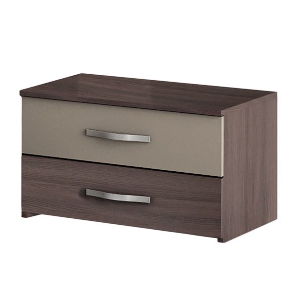 Nachttisch Trelaze (2-er Set) - Eiche Dunkelbraun/ Cappuccino Nachttisch Trelaze (2-er Set) - Eiche Dunkelbraun/ Cappuccino