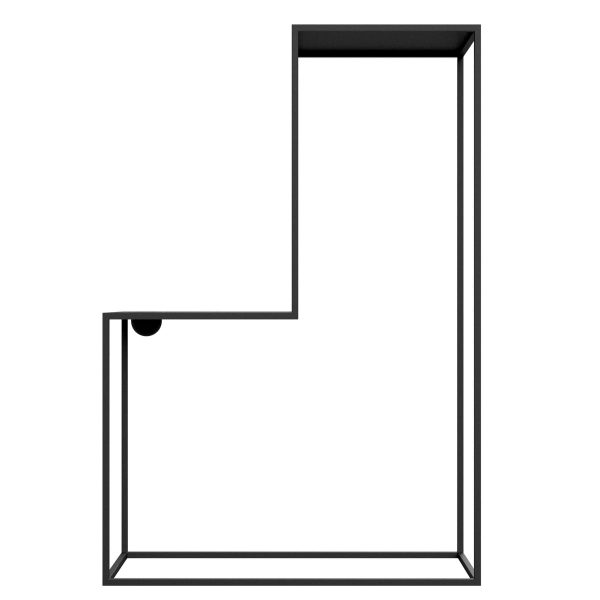 Nichba Design - Stand01 GarderobeSchwarzT:50 H:175 B:118 Nichba Design - Stand01 GarderobeSchwarzT:50 H:175 B:118