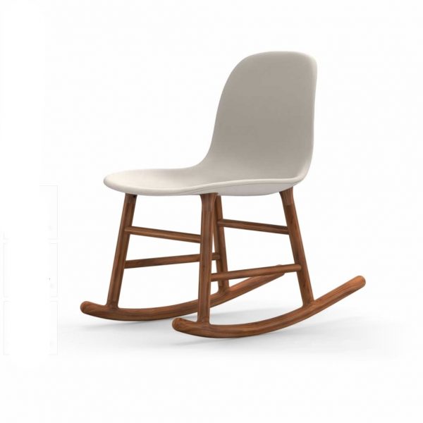 Normann Rocking Walnut Schaukelstuhl Leder-gepolstert Normann Rocking Walnut Schaukelstuhl Leder-gepolstert