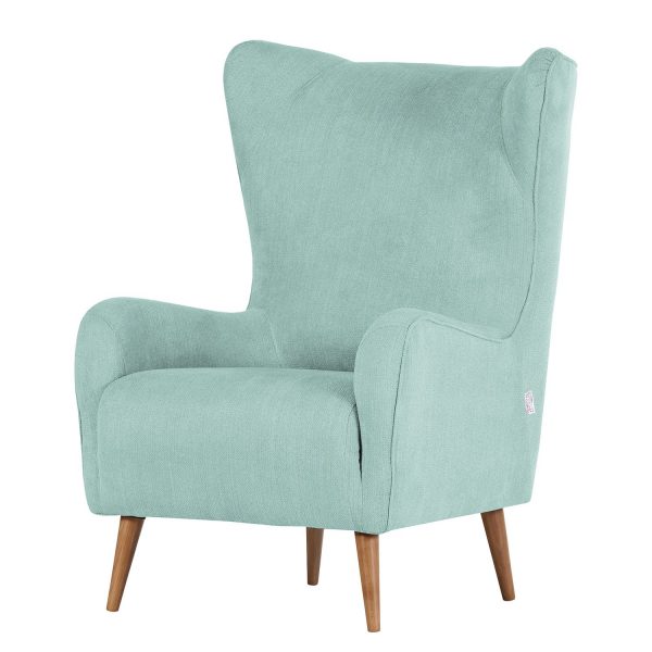 Ohrensessel Raze Flachgewebe - Babyblau Ohrensessel Raze Flachgewebe - Babyblau