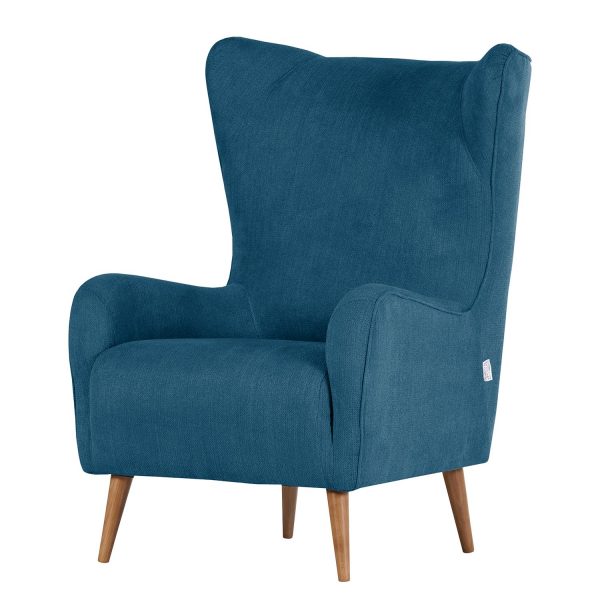 Ohrensessel Raze Flachgewebe - Marineblau Ohrensessel Raze Flachgewebe - Marineblau