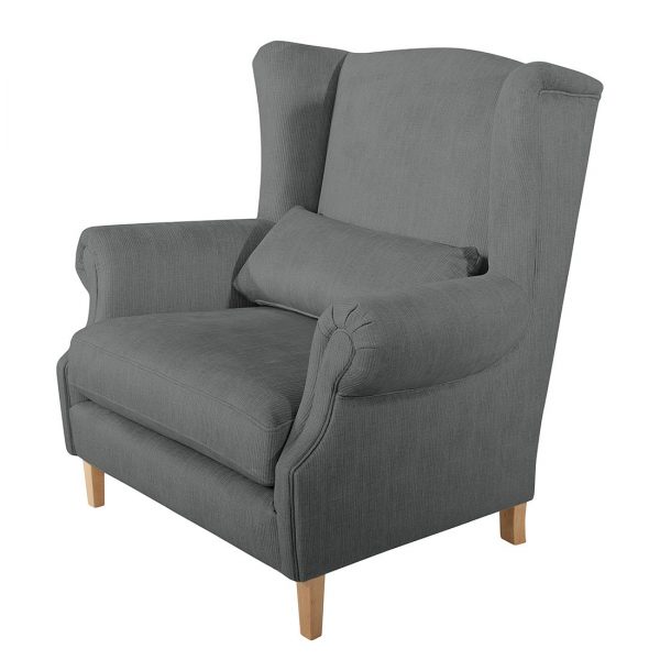 Ohrensessel Vilaflor Cord - Grau Ohrensessel Vilaflor Cord - Grau