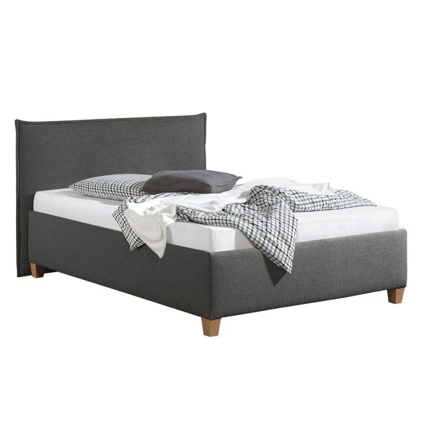 Polsterbett Kolbäck Strukturstoff - 140 x 200cm - Bettgestell mit Lattenrost - Anthrazit Polsterbett Kolbäck Strukturstoff - 140 x 200cm - Bettgestell mit Lattenrost - Anthrazit